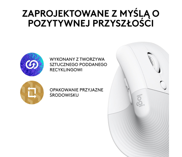 Logitech LIFT Biała - 743072 - zdjęcie 10
